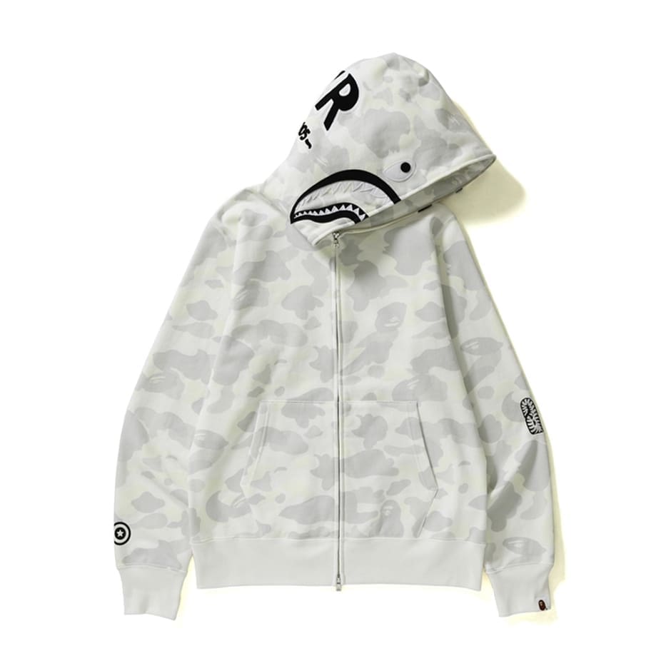 AAPE Ape Head Camouflage Zip Hoodie for Men and Women