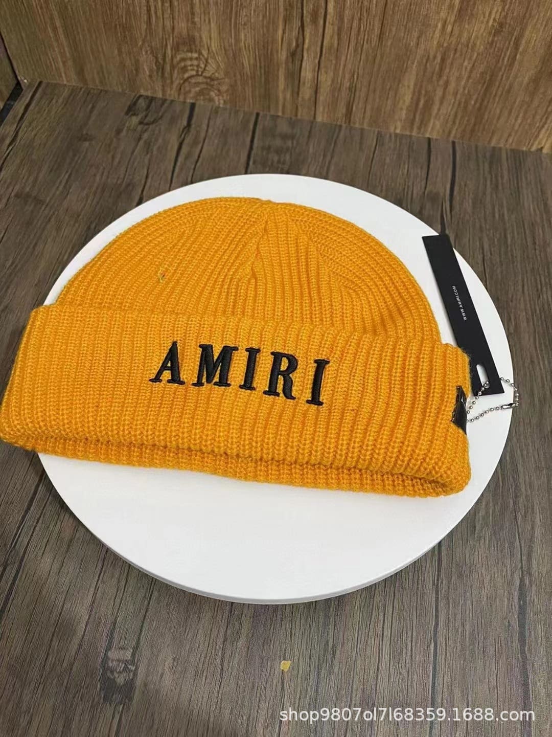 Amiri Embroidered Woolen Cap Knitted Hat for Men and Women
