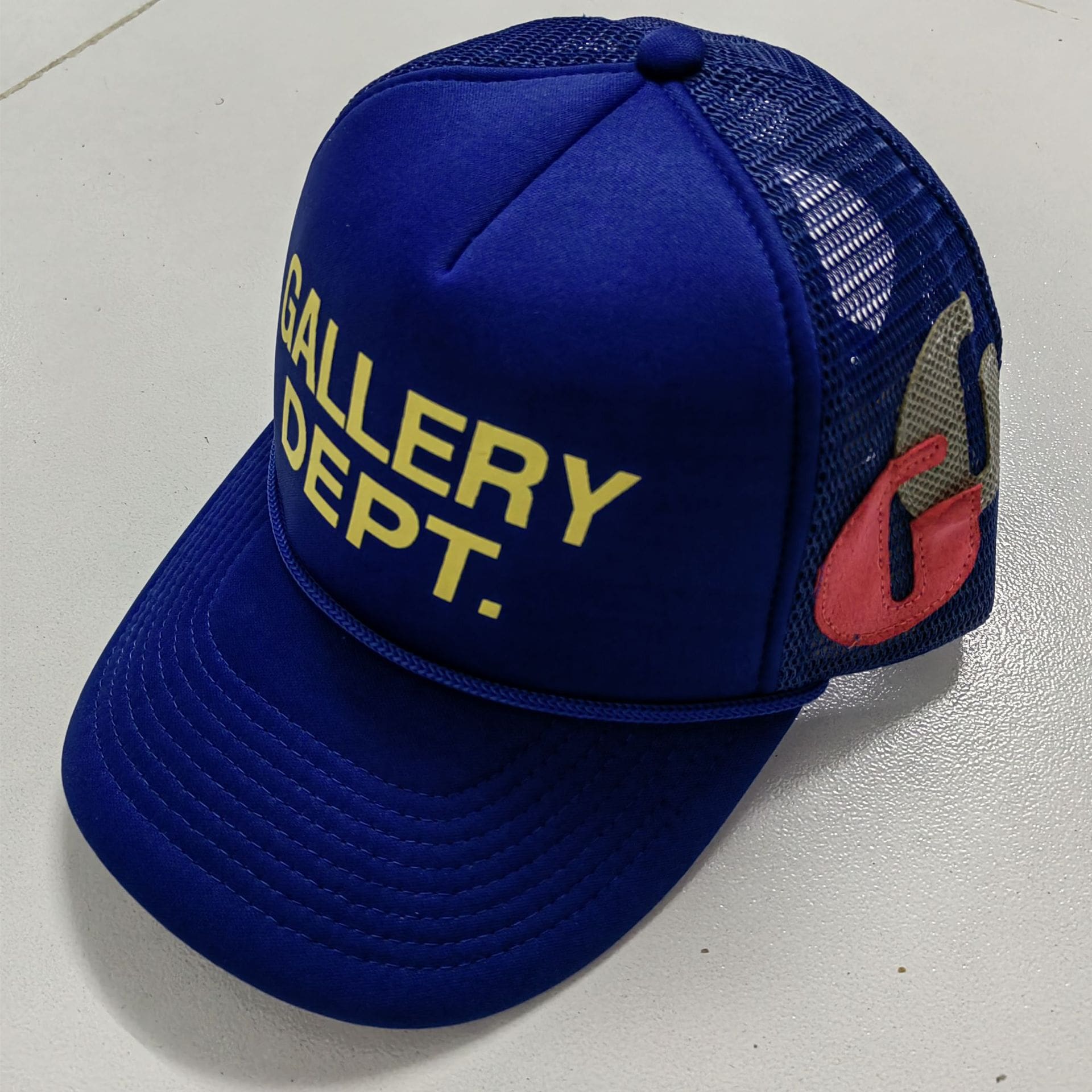 Gallery Dept Leather Letter Baseball Cap Sun Hat for Men and Women