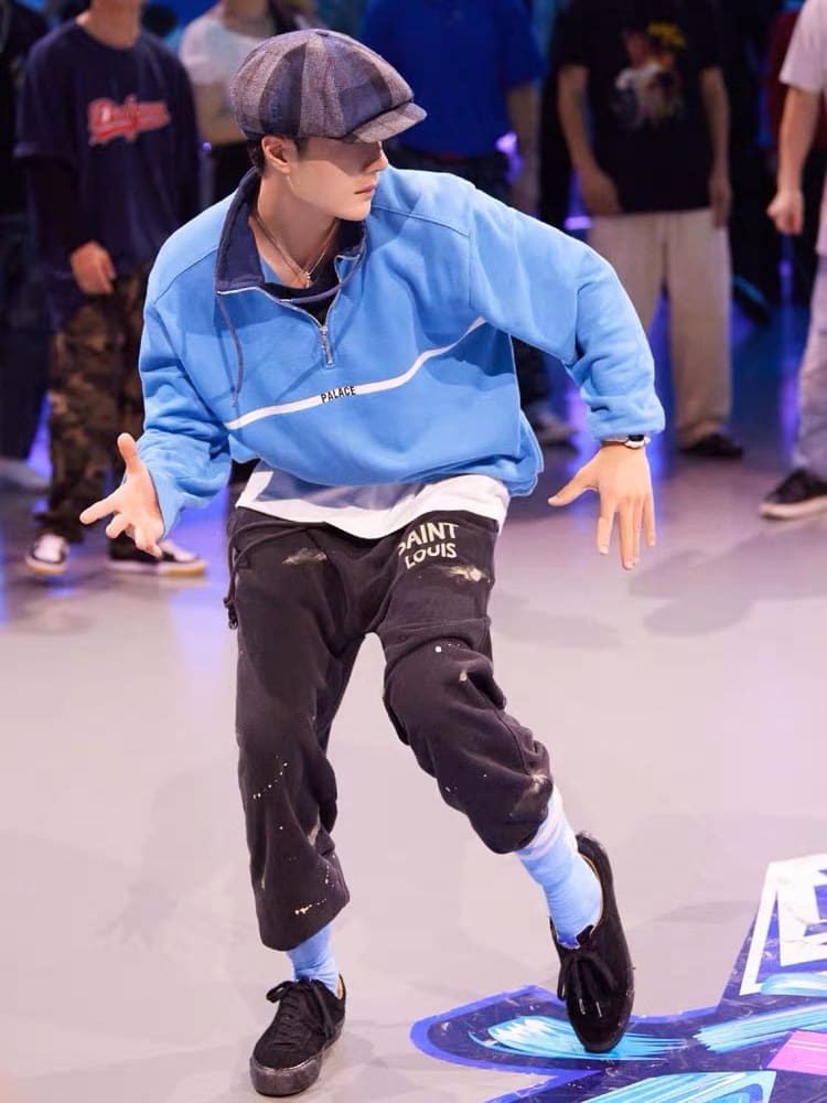 Saint High Street Splash Ink Washed Ankle-Tied Sweatpants for Men