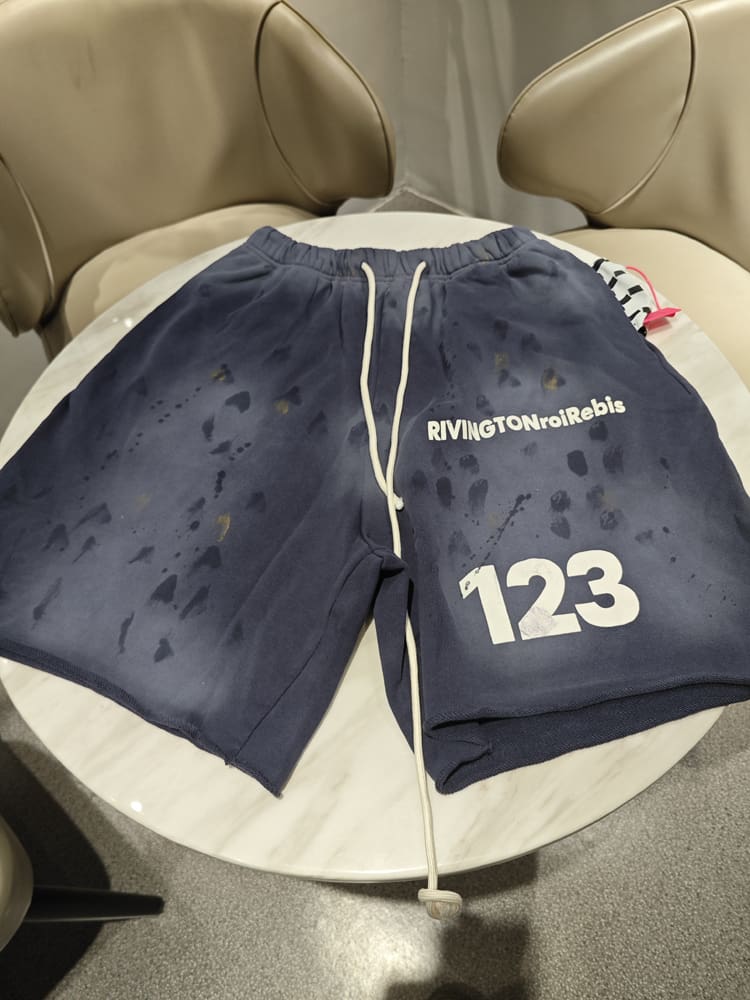 RRR123 Graffiti VTG Washed Sports Shorts for Men and Women