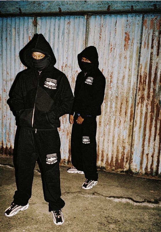 Corteiz Patchwork Long Sleeve Sweatshirt and Sweatpants Set for Autumn and Winter