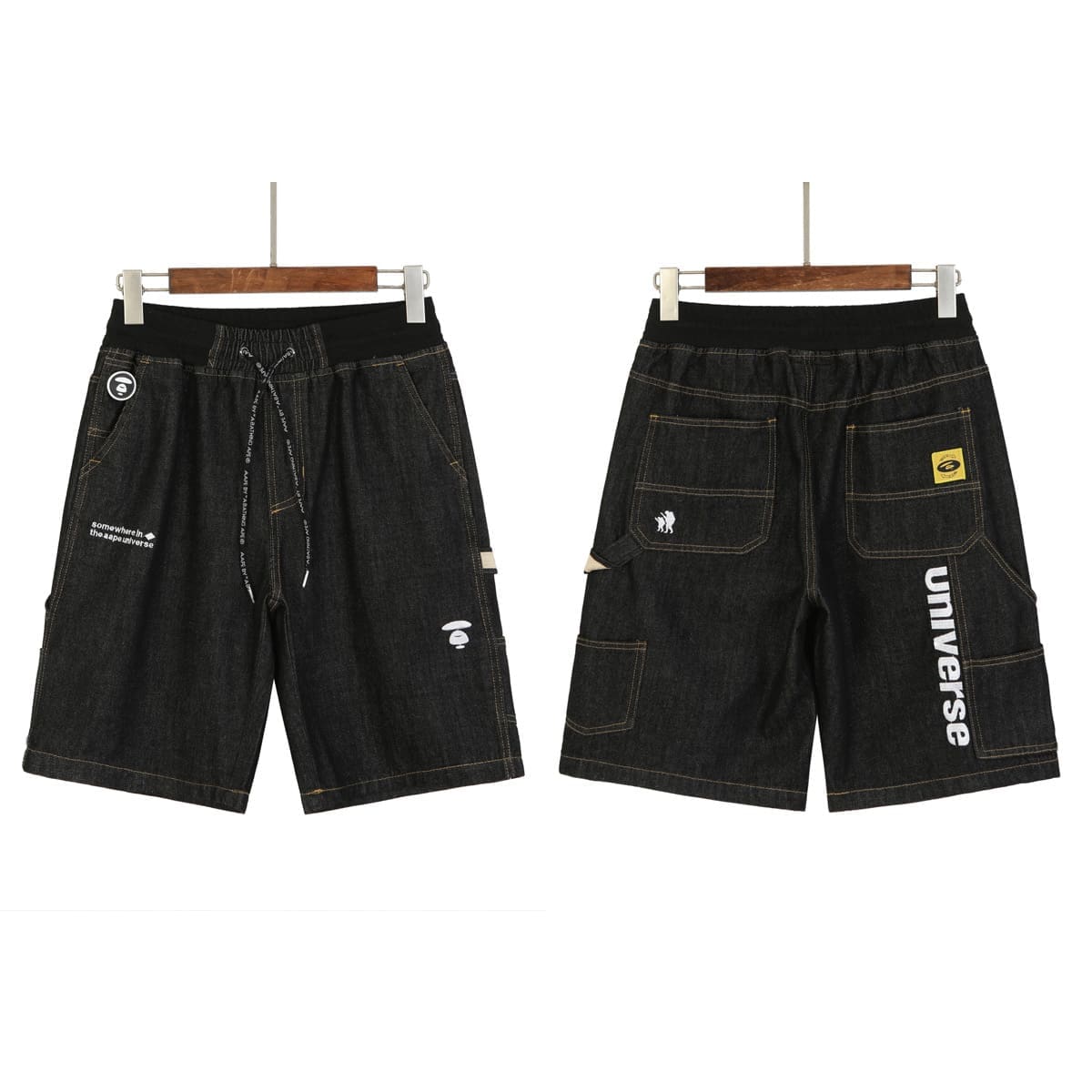 AAPE Camouflage Cargo Shorts for Men and Women