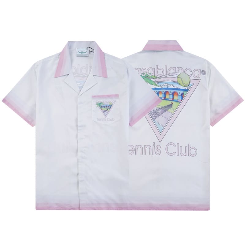 Casablanca Vacation Printed Shirt and Quick-Drying Shorts Summer Beach Set