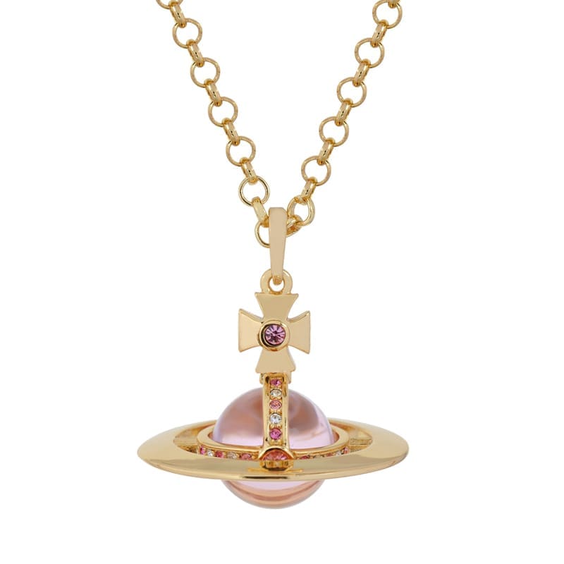 Vivienne Westwood Saturn Large Three-Dimensional Planet Necklace Classic Style