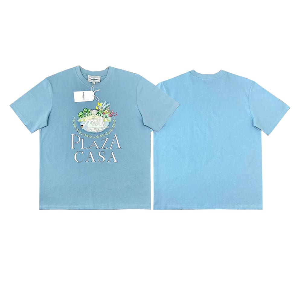 FOG Amiri Casablanca Printed Loose Crew Neck T-Shirt High Street Style