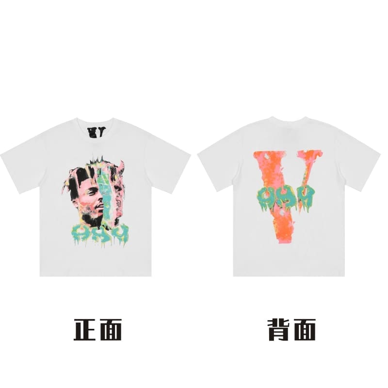 VLONE Large V Short Sleeve T-Shirt High Street Spring Summer Casual Wear