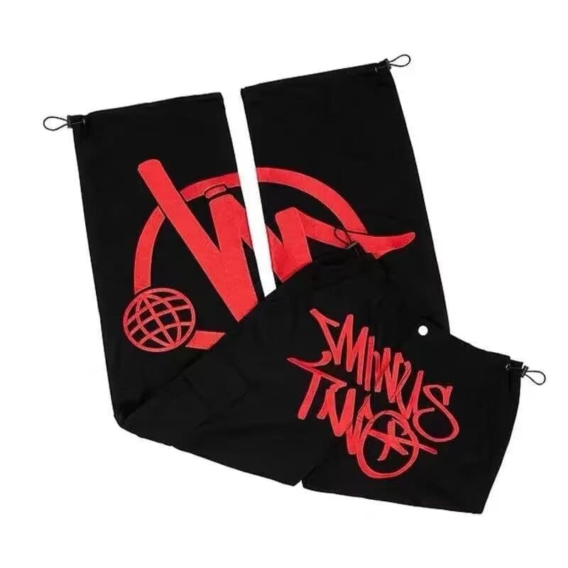 Minus Two Wide-Leg Cargo Pants American Retro Fashion