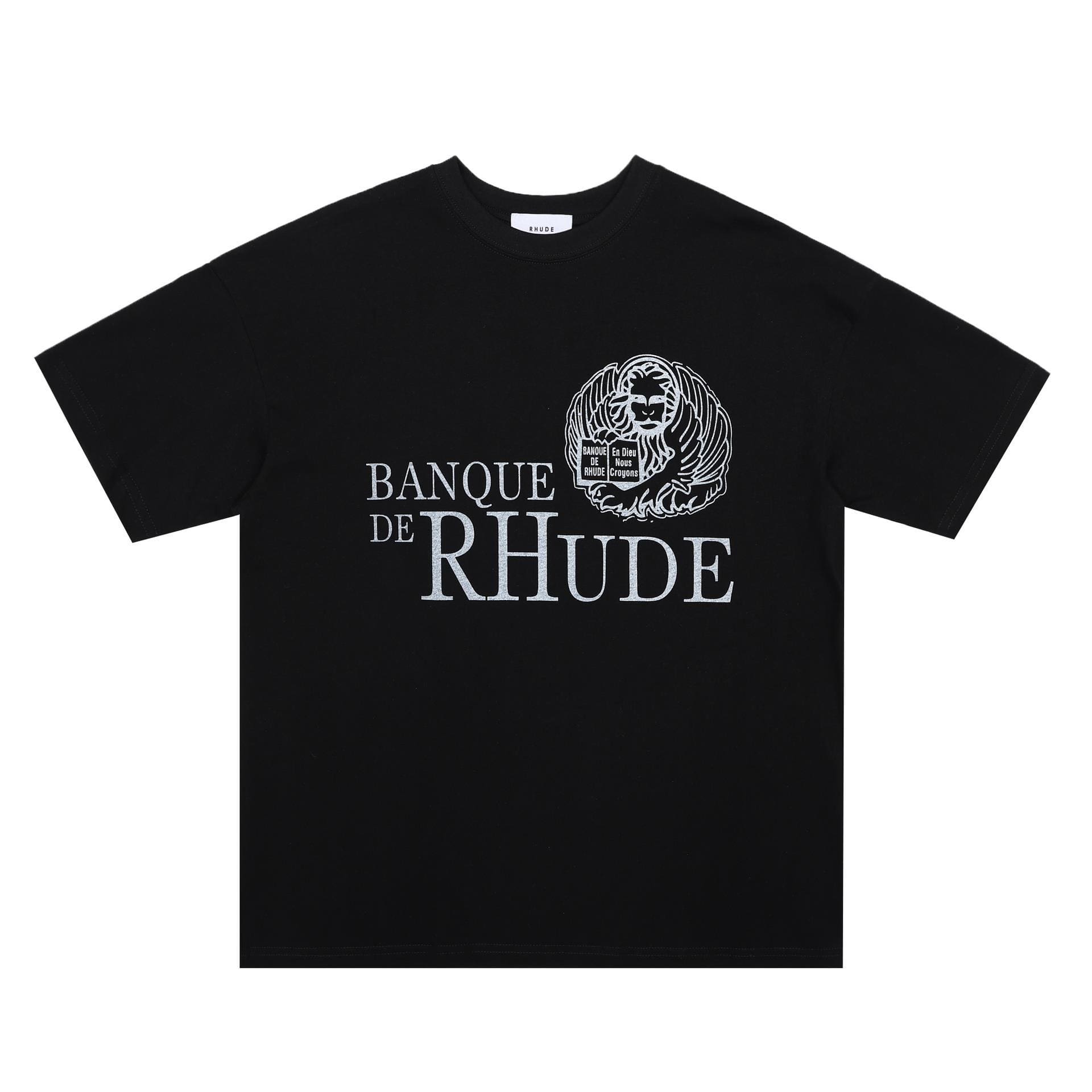 High Street Loose Oversized American Fashion Brand RHUDE Printed Short Sleeve T-Shirt for Couples