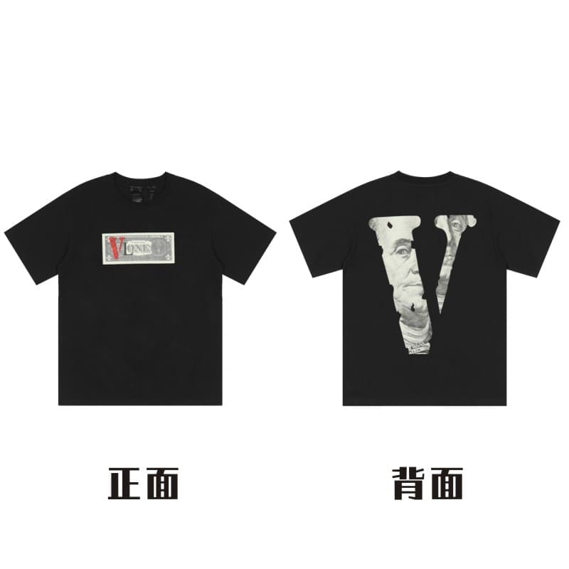 VLONE Big V Short Sleeve T-Shirt Casual High Street Summer Wear