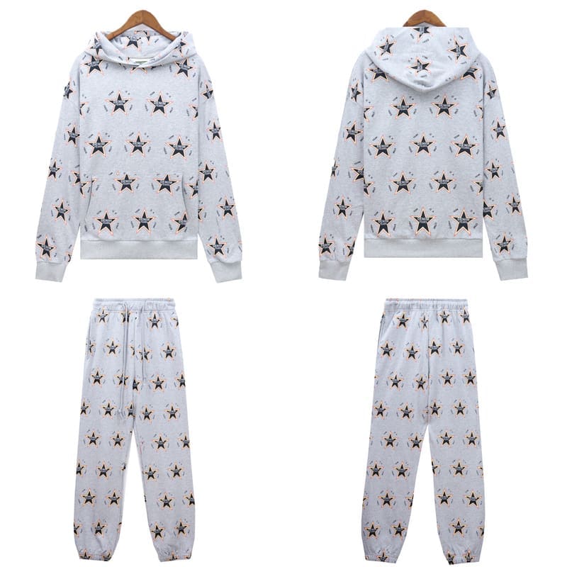 Denim Tears Printed Cotton Terry Hoodie and Pants Set