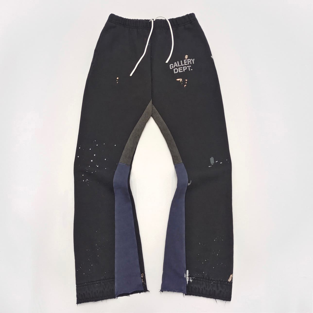 Gallery Dept splash-ink stitching graffiti bootcut trousers high street casual sweatpants trousers