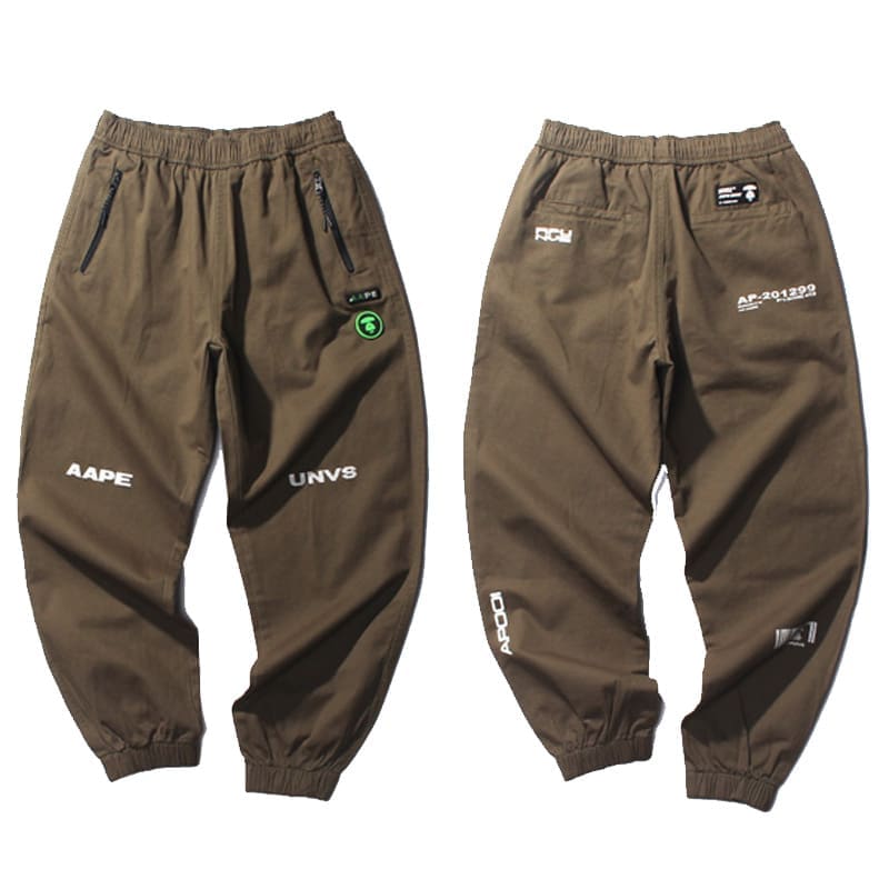 AAPE Ape Head Camouflage Multi-Pocket Workwear Pants for Men and Women