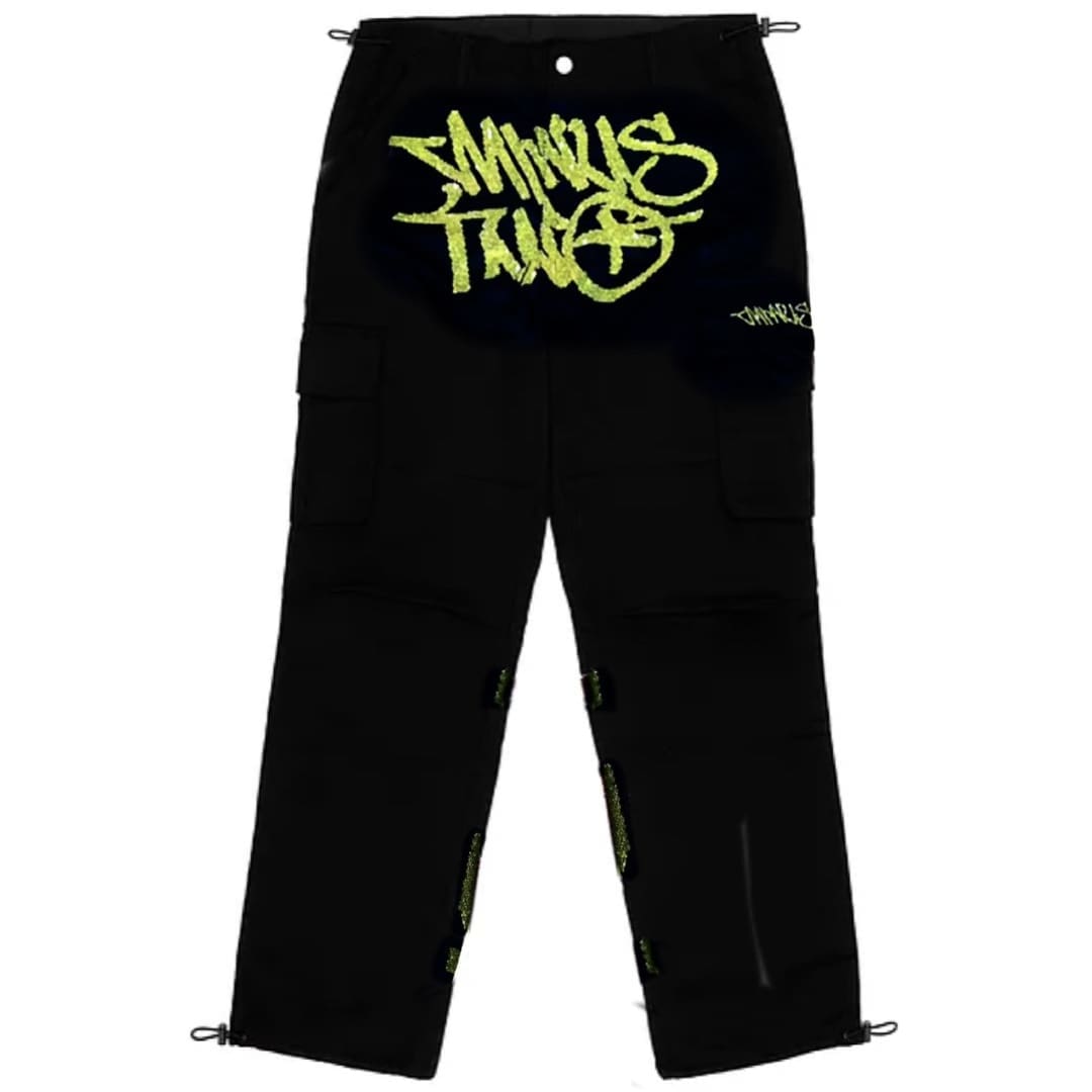 Minus Two Cargo Pants Casual Straight-Leg Loose Fit Hip Hop Star Style C