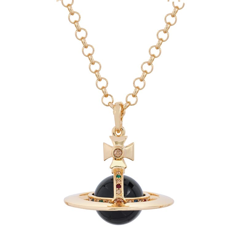 Vivienne Westwood Saturn Large Three-Dimensional Planet Necklace Classic Style
