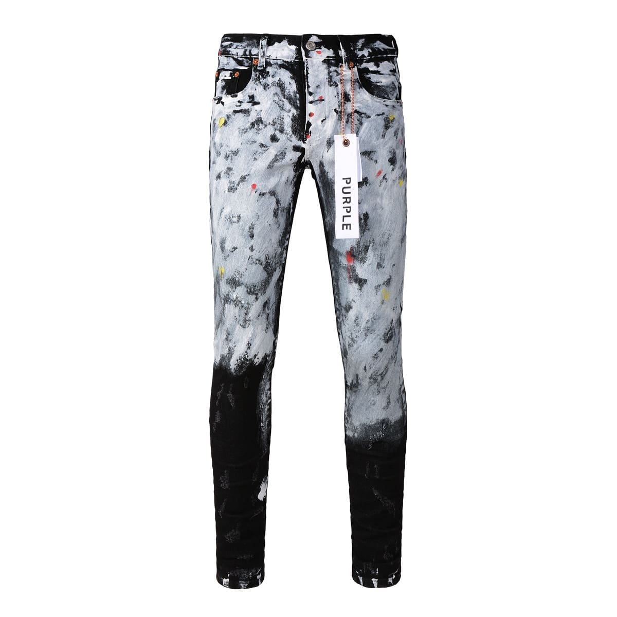 pu*re b*and high street white paint distressed jeans 9020