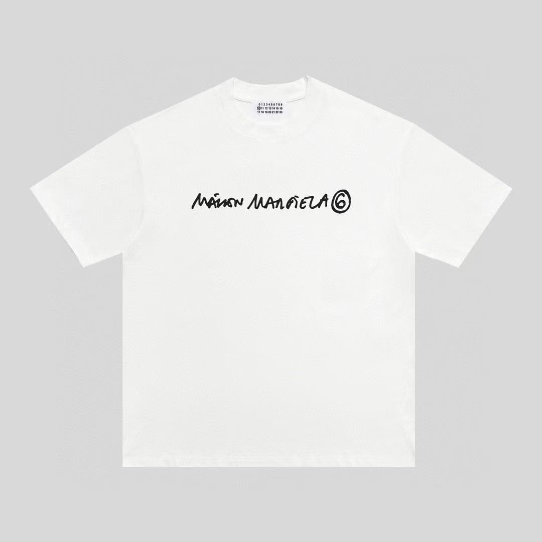 ma*s*n Ma*i*la mm6 cotton short sleeve t-shirt for men and women