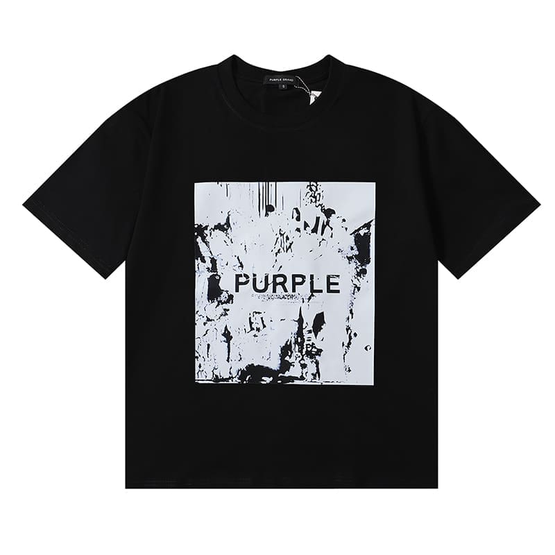 vlone fog pu*re b*and oil painting print t-shirt for men