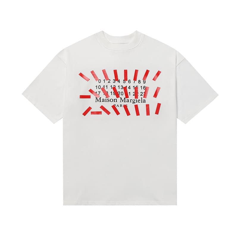 ma*s*n Ma*i*la mm6 digital pattern short sleeve t-shirt series a