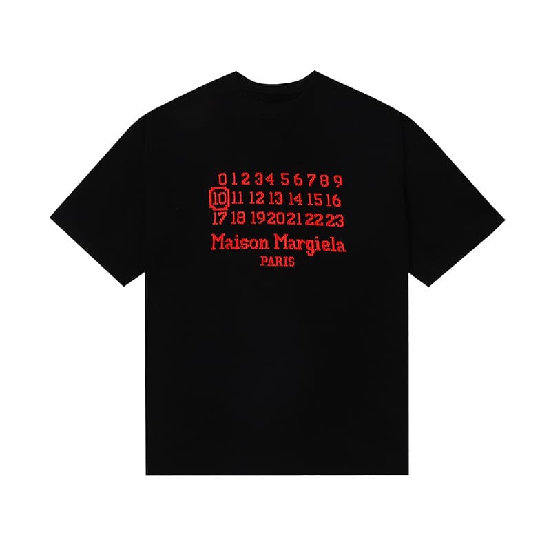 ma*s*n Ma*i*la mm6 digital pattern short sleeve t-shirt series a