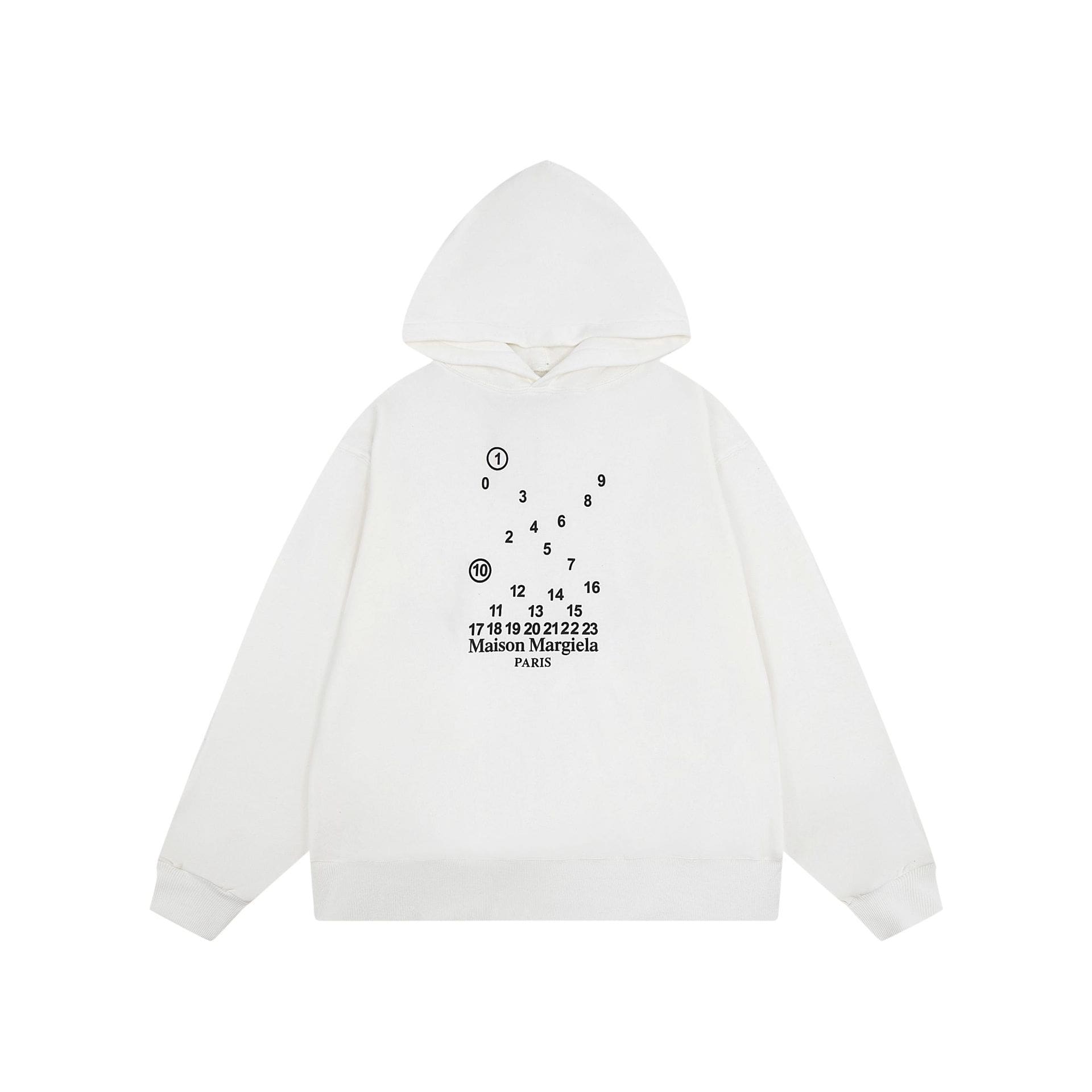 ma*s*n Ma*i*la mm6 terry hoodie sweater for men and women b