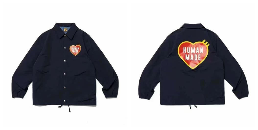 HUMAN made 2023 Spring and Autumn new men & women trendy retro overalls style casual puppy embroidery loose jacket coat