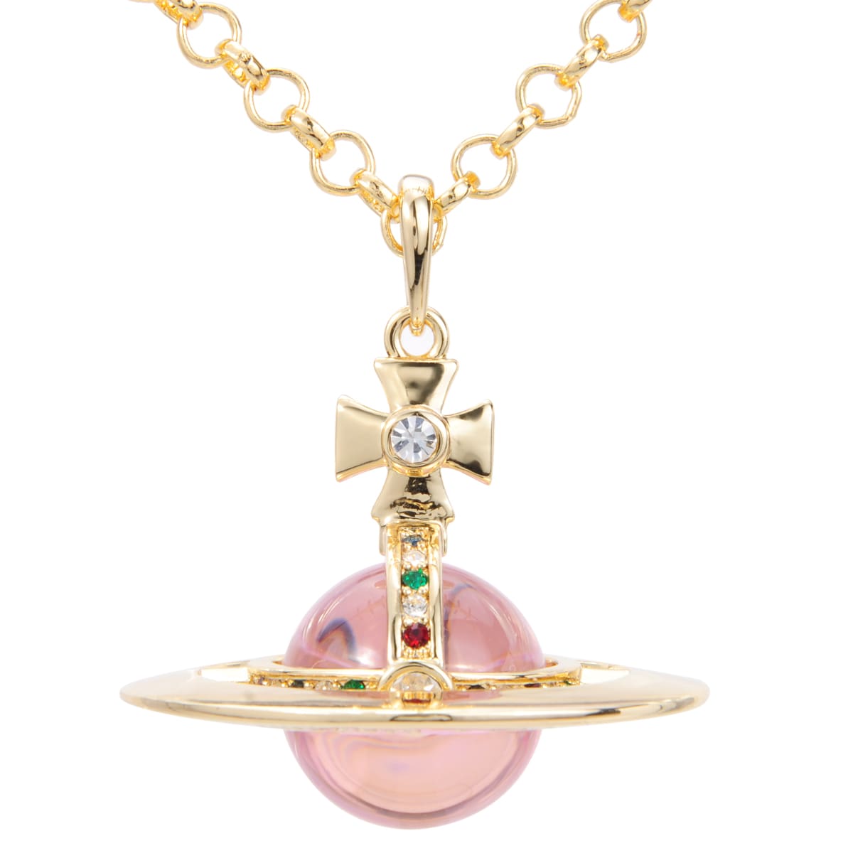 Vivienne Westwood Saturn Large Three-Dimensional Planet Necklace Classic Style