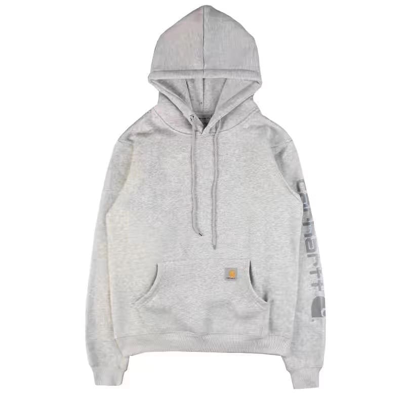 Kaha Kirin Hooded Sweater Reflective Print Fleece-Lined Hoodie