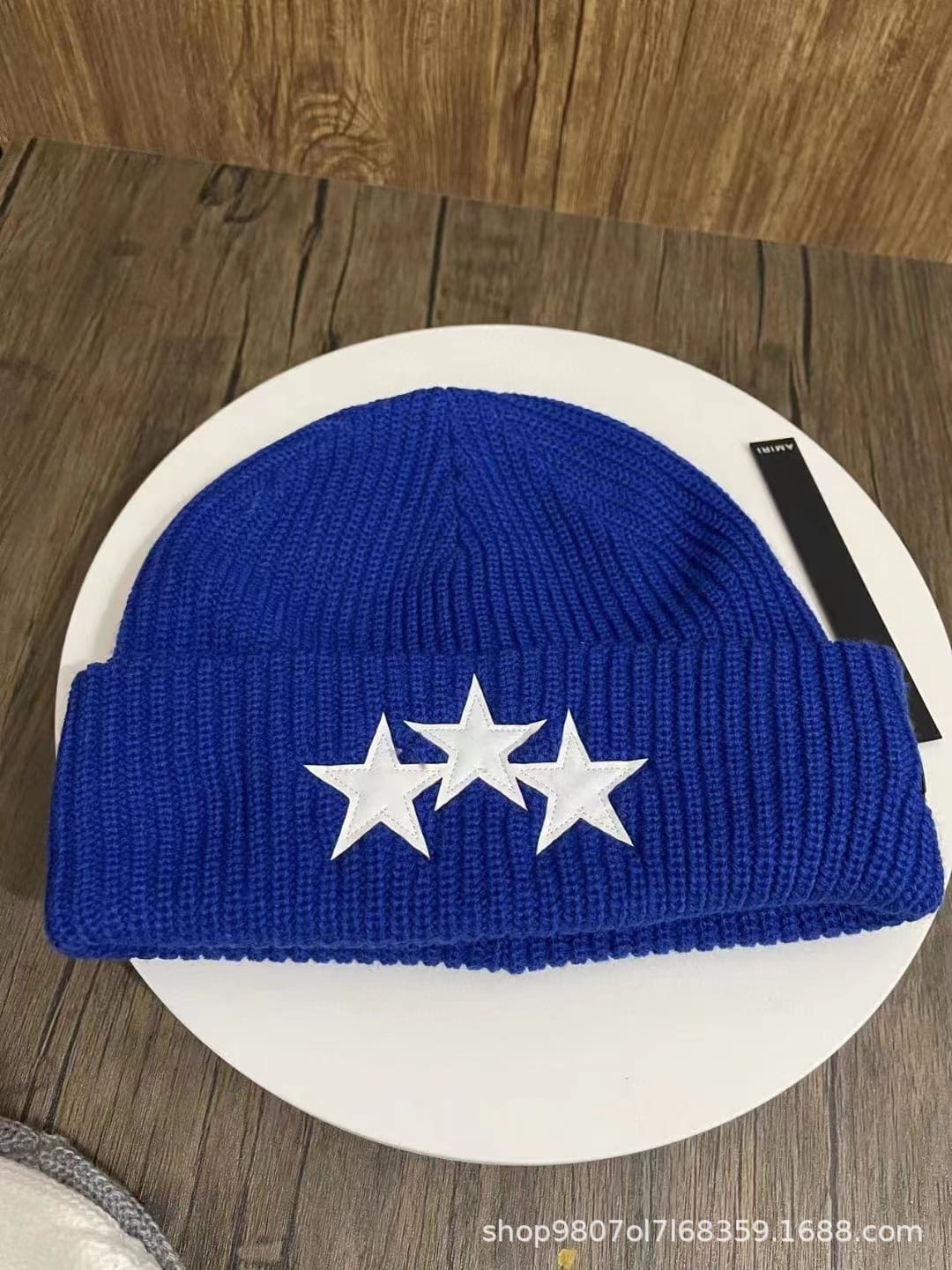 Amiri Embroidered Woolen Cap Knitted Hat for Men and Women