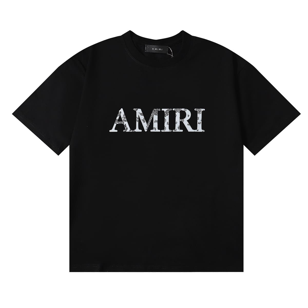 Amiri Fashion Solid Color High Street T-Shirt Retro Loose Fit 2