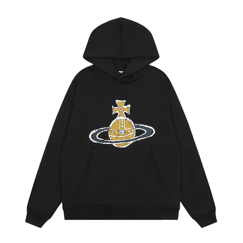 Vivienne Westwood Terry Hooded Sports Leisure Sweater for Men and Women