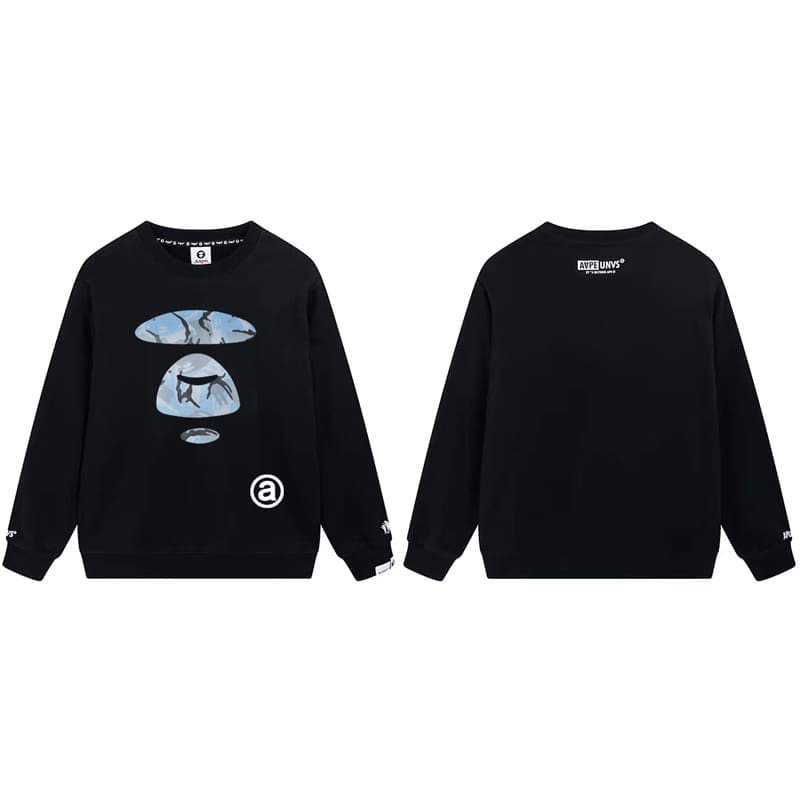 AAPE Camouflage Terry Hoodie for Men and Women