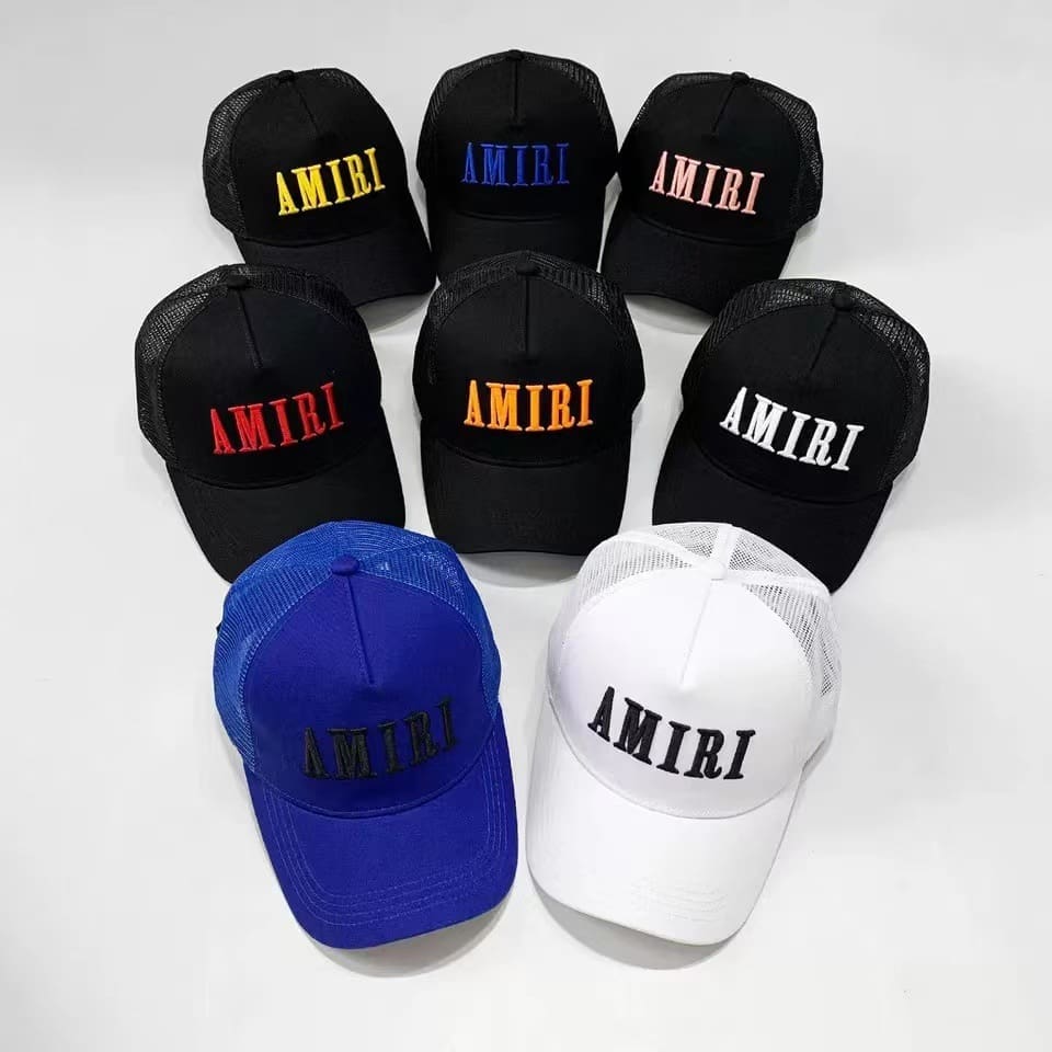 Amiri Embroidered Baseball Cap Sun Protection High Street Style