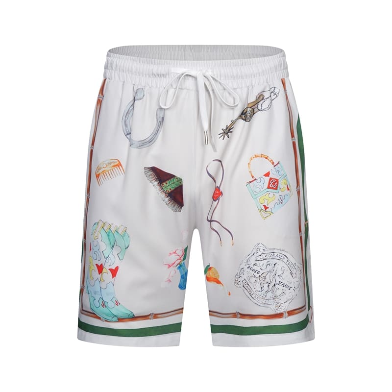 Casablanca Vacation Printed Shirt and Quick-Drying Shorts for Summer