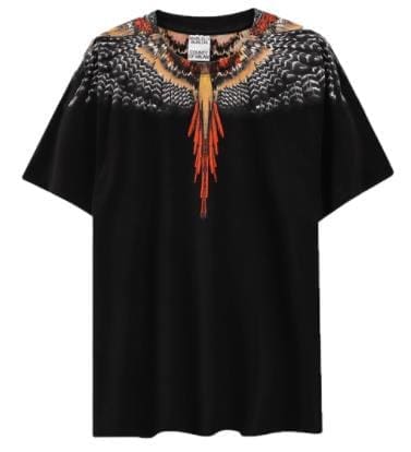 Marcelo Burlon Wings T-Shirt Classic Feather Short Sleeve B