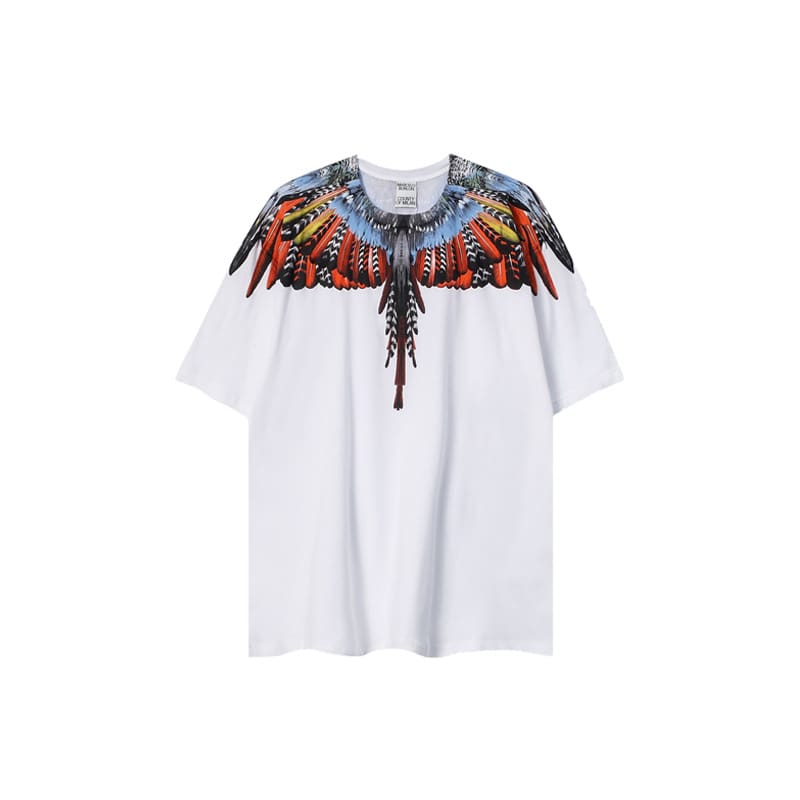 Marcelo Burlon Wings T-Shirt Classic Feather Short Sleeve B