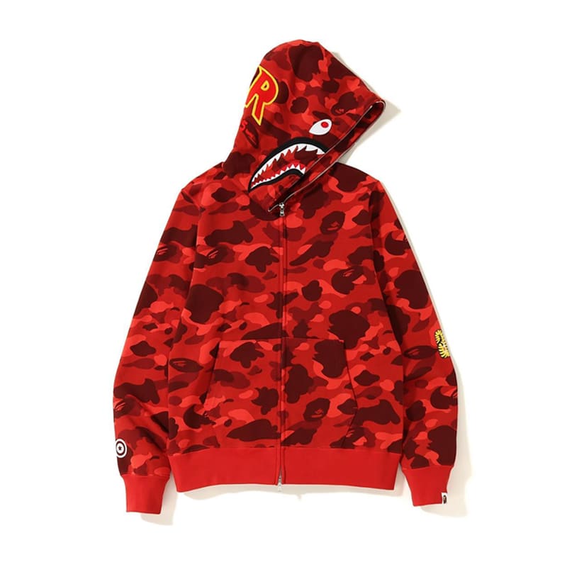 AAPE Ape Head Camouflage Zip Hoodie for Men and Women