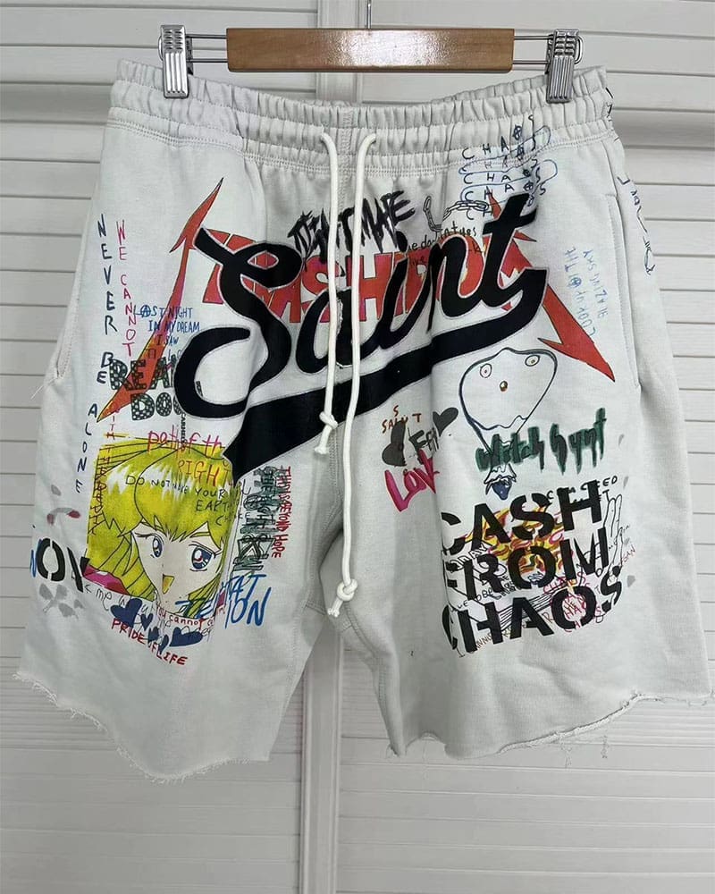 Saint Handmade Pants Leisure Shorts for Men and Women Fashion Brand