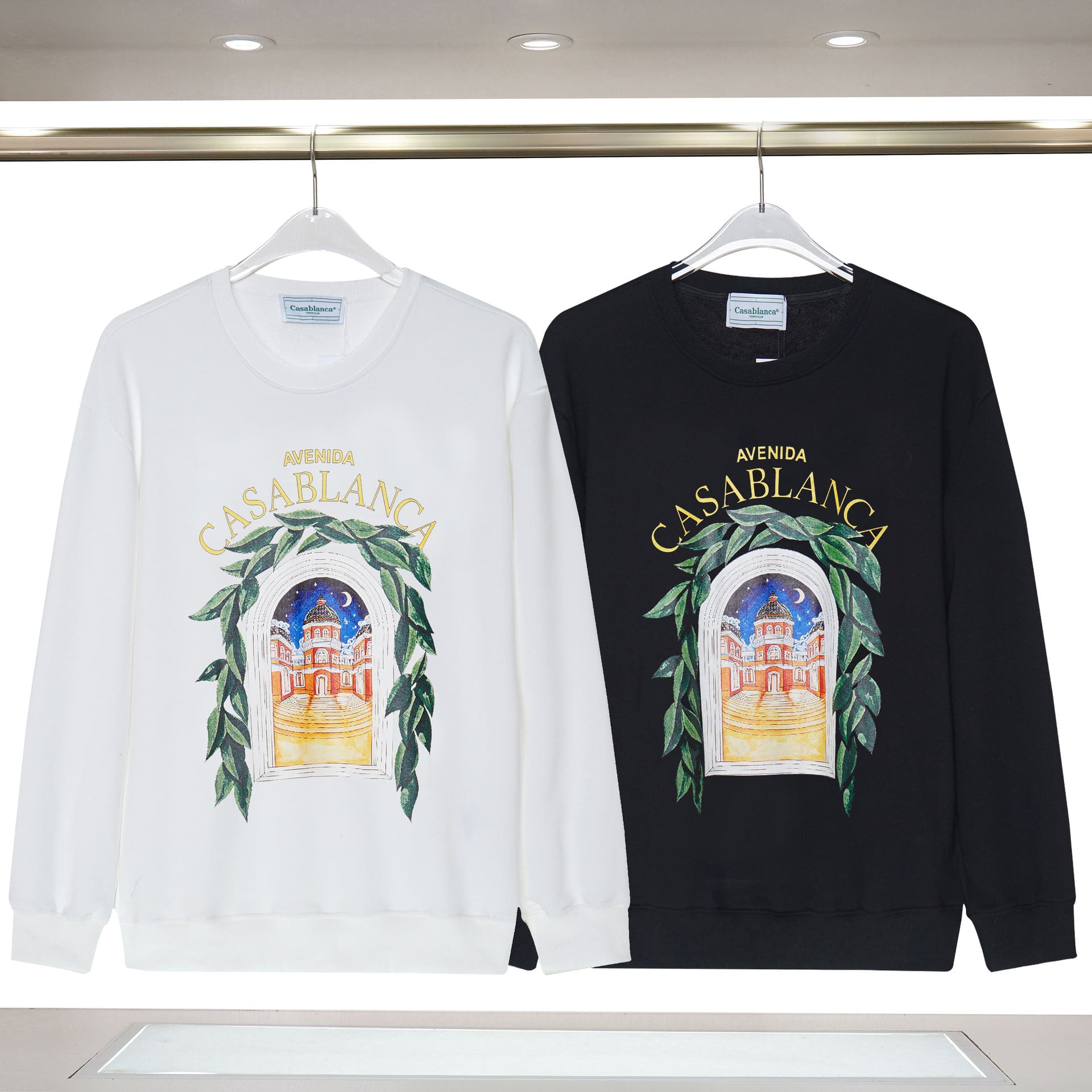 Casablanca Cotton Round-Neck Men’s Long Sleeve Sweatshirt