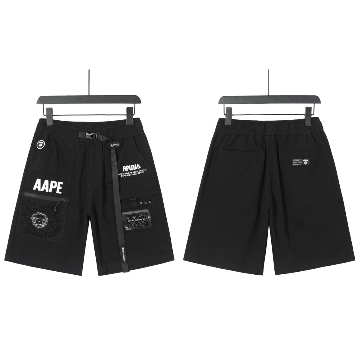 AAPE Camouflage Cargo Shorts for Men and Women