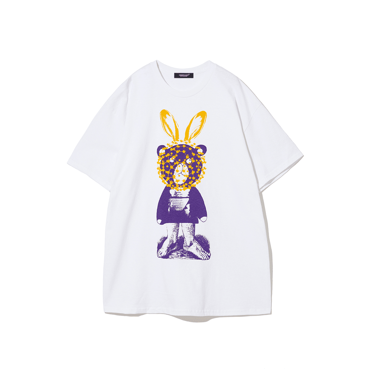 Undercover Ice Cream Bear Print Special Design Short Sleeve T-Shirt for Men and Women