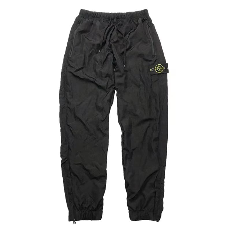 Stone Island Metal Nylon Ankle Banded Working Pants Men’s and Women’s High Street Functional Mesh Casual Trousers