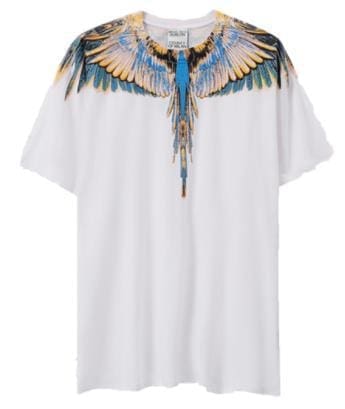 Marcelo Burlon Wings T-Shirt Classic Feather Short Sleeve B