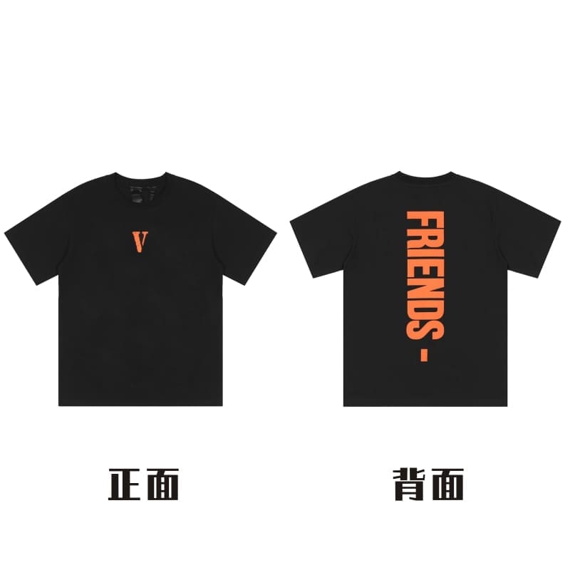 VLONE Big V Short Sleeve T-Shirt Casual High Street Summer Wear