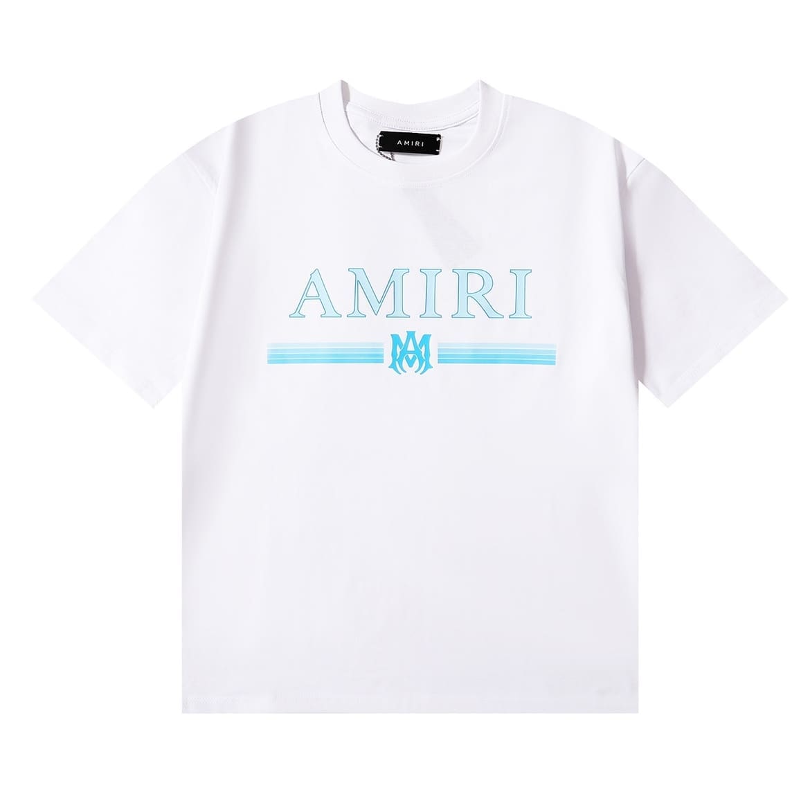 Amiri Fashion Solid Color High Street T-Shirt Retro Loose Fit A