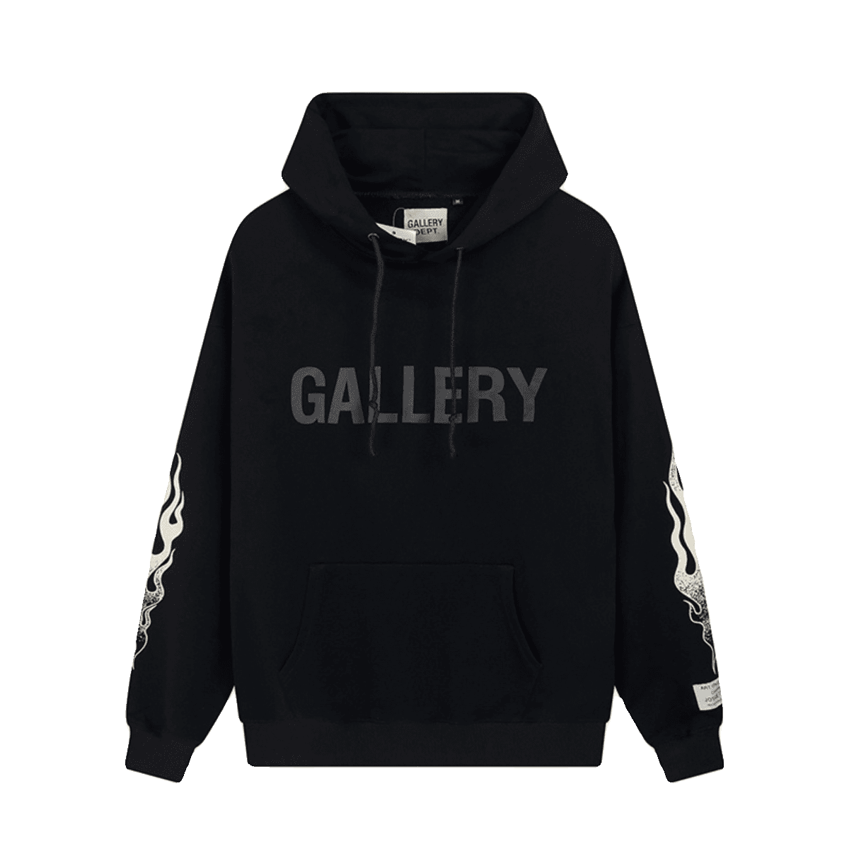 Gallery Dept Flame Print Loose Hoodie Sweatshirt