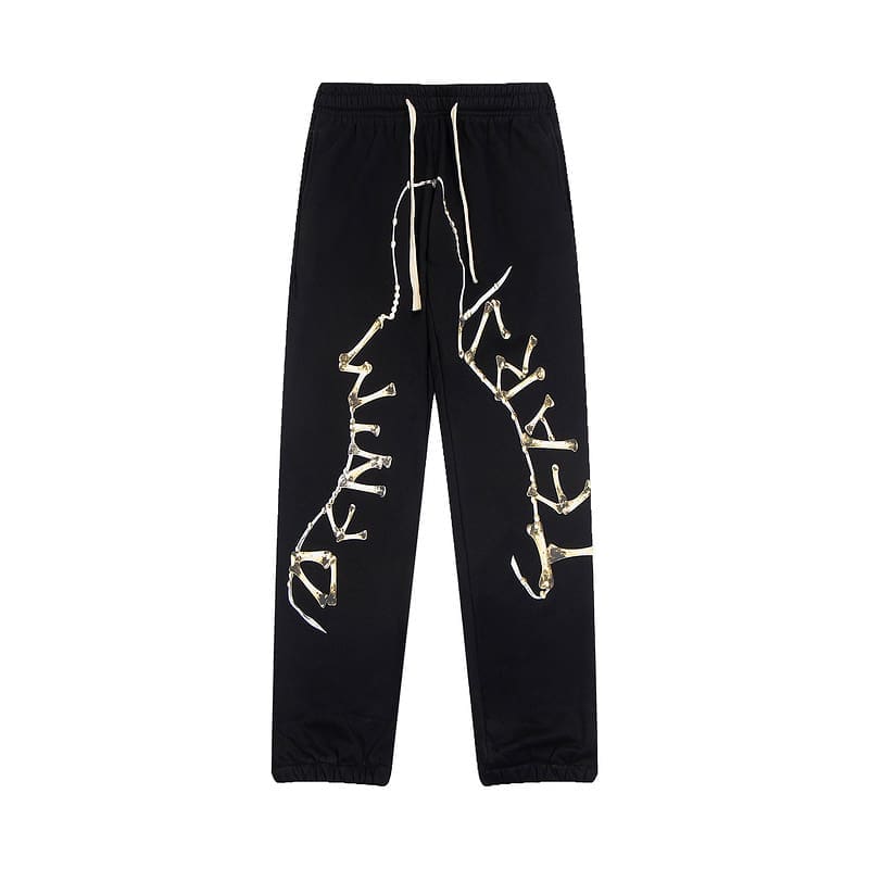 Denim Tears Skeleton Print Cotton Sweatpants for Men