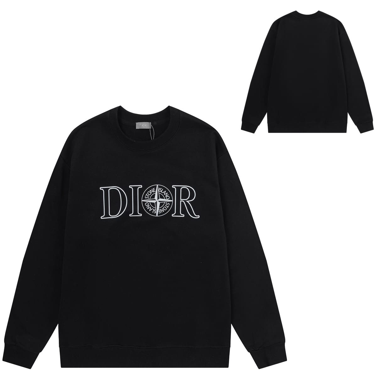 Stone Island Compass Logo Long Sleeve Minimalist Sweater