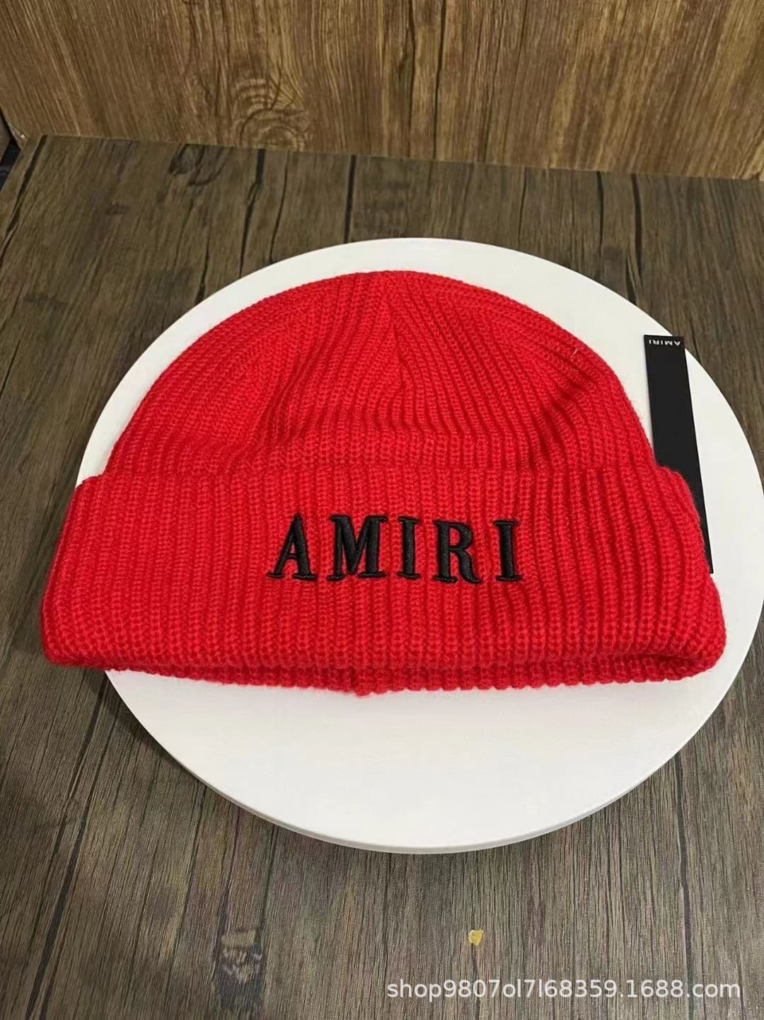 Amiri Embroidered Woolen Cap Knitted Hat for Men and Women