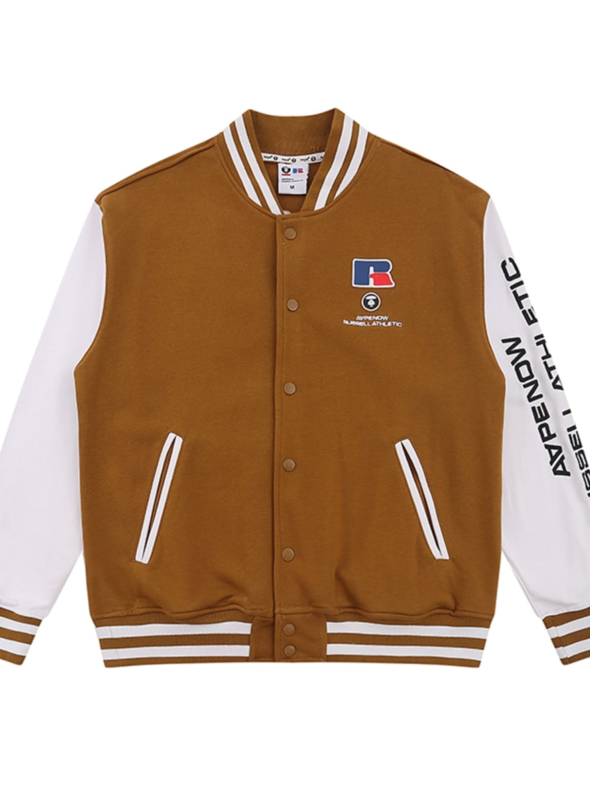 AAPE Military Style Baseball Jacket for Men and Women